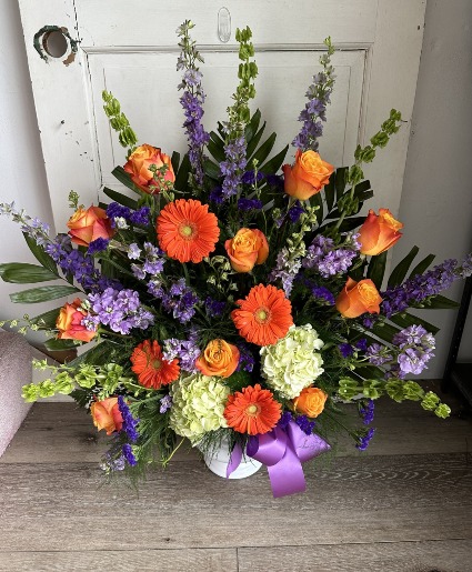 Vibrant Remembrance Spray Funeral Spray