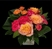 Vibrant Rose vase arrangement