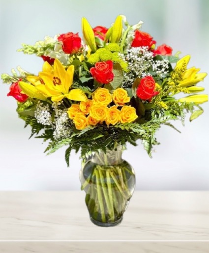 Vibrant Sunburst Yellow Flowers Same Day Delivery