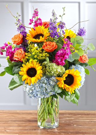 VIBRANT SUNFLOWER MEDLEY BOUQUET