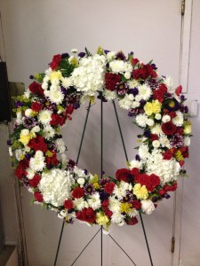 Vibrant Wreath Funeral Flower