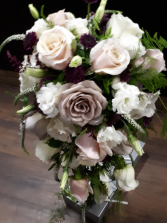 Pastel  Bridal Cascade Bouquet Wedding