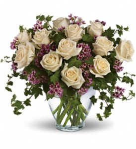 VICTORIAN ROMANCE ROSES ARRANGEMENT