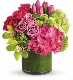 VINTAGE BLOOMS Hydrangea, Roses, Tulips & Orchids