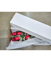 Vintage Boxed Roses Cut Flowers