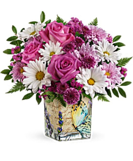 Vintage Butterfly Bouquet Arrangement