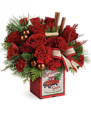 VINTAGE CHRISTMAS Box Arrangement