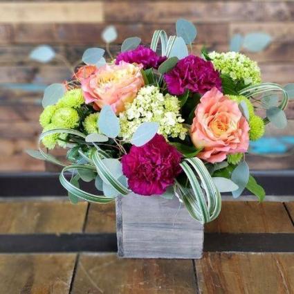 Vintage Crate Bouquet Flowers for All Occasions