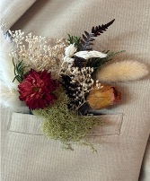 Vintage Dried Flower Pocketsquare Pocketsquare