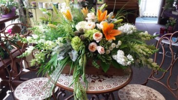 Vintage Garden Casket cover