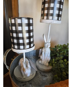 Vintage rabbit candle sticks Gift items house and home