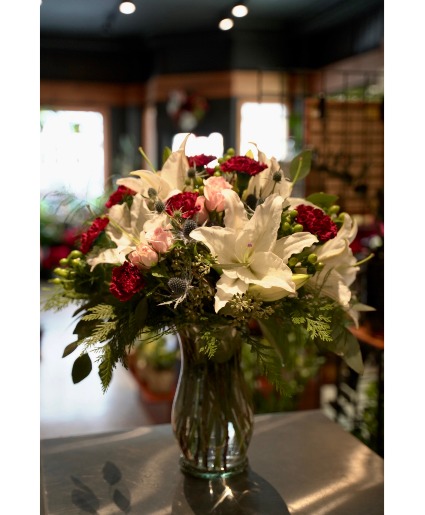Vintage Romance  Locally Grown Lilies 
