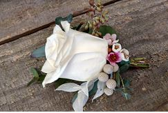 Vintage Rose Boutonniere Boutonnieres