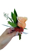 Vintage Rose Pin-On Boutonniere Dance Flowers