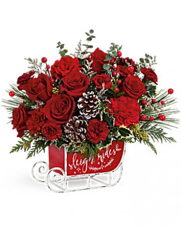 Vintage Sleigh Ride Bouquet All Around Arrangement in Osoyoos, BC | Osoyoos Flowers Vintage Sleigh Ride Bouquet All Around Arrangement in Osoyoos, BC | Osoyoos Flowers