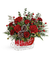 Vintage Sleigh Ride Bouquet T21X300A by Teleflora