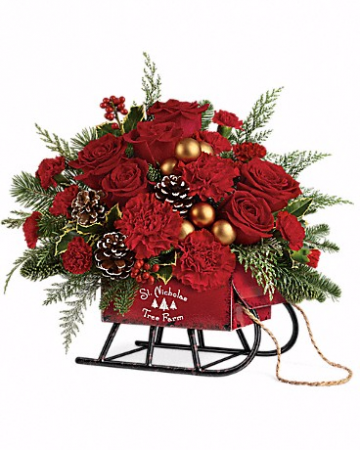 Vintage Sleigh Teleflora