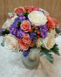 Vintage spring hand-tied Bridal bouquet