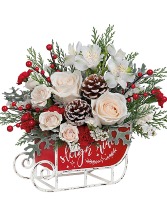 Frosted Sleigh  Bouquet (Container Sold Out)