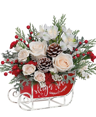 Frosted Sleigh  Bouquet (Container Sold Out) in Winnipeg, MB | KINGS FLORIST LTD