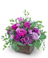 Violet Harmony Flower Arrangement