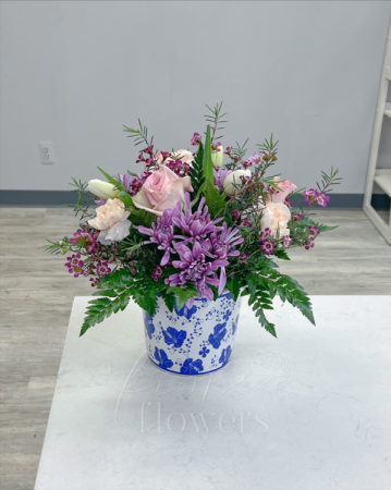 Violet Vase Arrangment