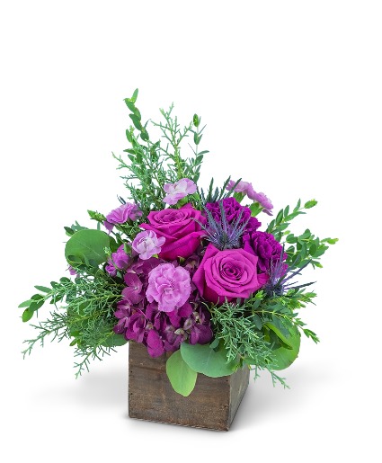 Violet Woods Flower Arrangement
