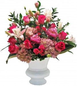 Vivacious Pink  Funeral Flowers