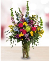 Vivid Blooms  vase