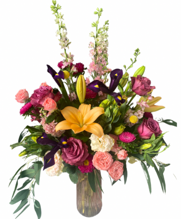 Vivid Daydream Vase Arrangement in Roy, UT | Reed Floral Design