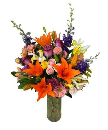 Vivid Daydream Vase Arrangement in Roy, UT | Reed Floral Design
