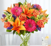 Vivid Medley Mixed Floral Arrangement