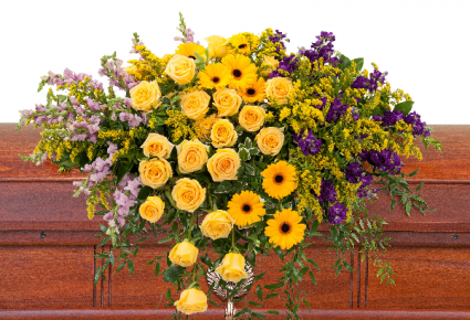 Vivid Memories Casket Spray
