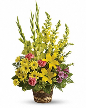 Vivid Recollections Basket Flower