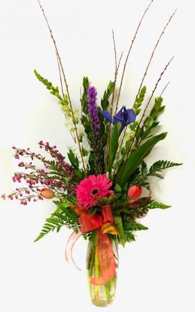 Vivid Spring Vase Arrangement