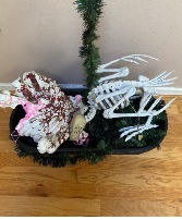 vulture with torso skelly rental planter