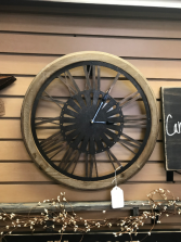 Wagon Wheel Clock 