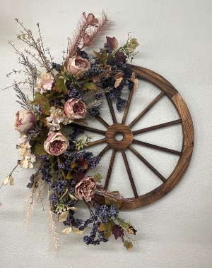 Wagon Wheel  Wreath 
