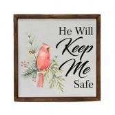 Wall Decor/He Will Keep Me Safe Sympathy Gift