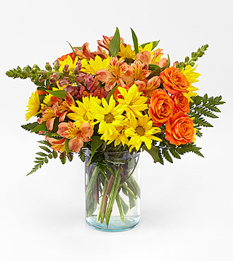 Warm Amber clear vase