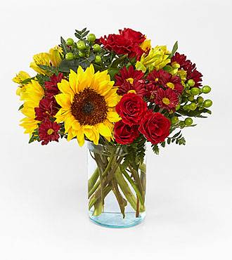 Cinnamon Spice Bouquet glass vase