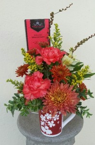 Warm and Cozy Mug Arrangement with Tea