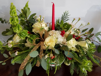 Warm Christmas Wishes Centerpiece