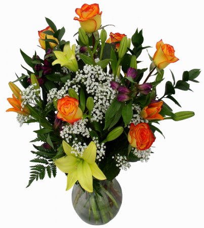 Warm Elegance Vase Arrangement