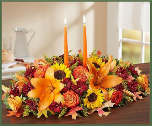 Warm Fall Centerpiece Grande in Arlington, TX | Erinn's Creations Florist Warm Fall Centerpiece Grande in Arlington, TX | Erinn's Creations Florist