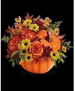 warm gether vase arrangement
