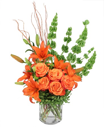 Warm-Hearted Embrace Vase Arrangement in Santa Barbara, CA | Lily's Flowers And Fruity Florets
