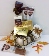 Warm My Heart DeBrand Chocolate Sampler Premium Gourmet Chocolates In Pumpkin