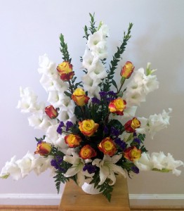 Warm Remenbrance Vase arrangement