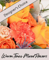 Warm Tones Designer's Choice Mixed Flowers